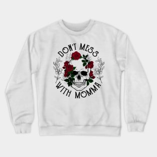 Hot goth skull roses Crewneck Sweatshirt